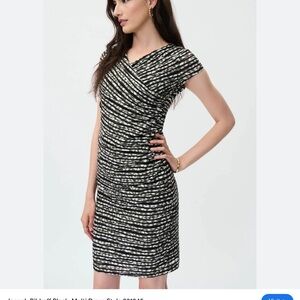 Joseph Ribkoff Urban Oasis Black-Multi Colored Dress